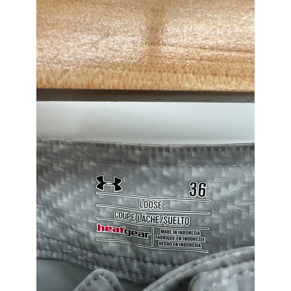 Under Armour Mens Gray Board Shorts Size 36 Beach Swim Trunks 10.5" Inseam Vaca - Picture 6 of 6